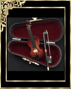DVMM101 Violin In Case With Bow 2 1/2\"